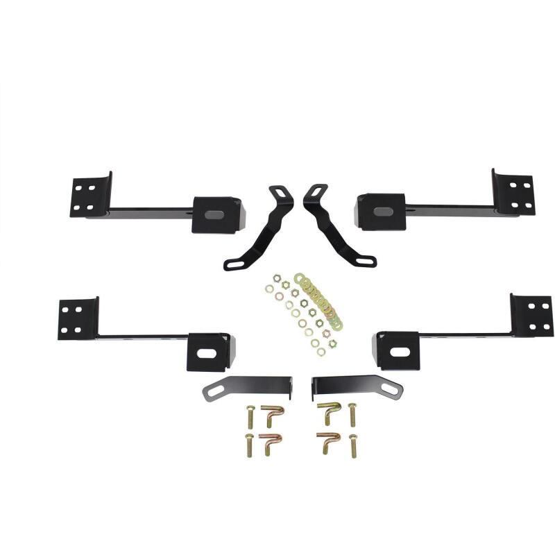 Westin 99-14 Chevy Silv 2500/3500 Reg/Ext Cab Premier Oval Nerf Step Bar Mount Kit - Blk Hardware Kits - Other Westin