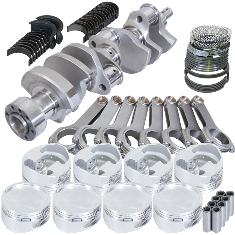 Eagle Chevy 350 1Pc 3.750in Crank 6.000in H-Beam -28cc 4.030in Pistons Rotating Assembly Rotating Assemblies Eagle