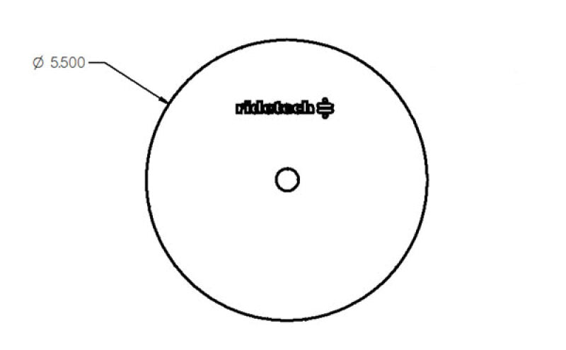 Ridetech Lower Pattern Plate 1/8in Mild Steel 5.5in OD Brackets Ridetech