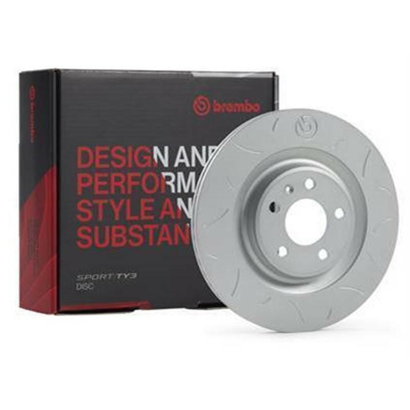 Brembo 02-12 Isuzu D-Max Front TY3 Sport Disc Rotor - 256X26 Brake Rotors - Slotted Brembo