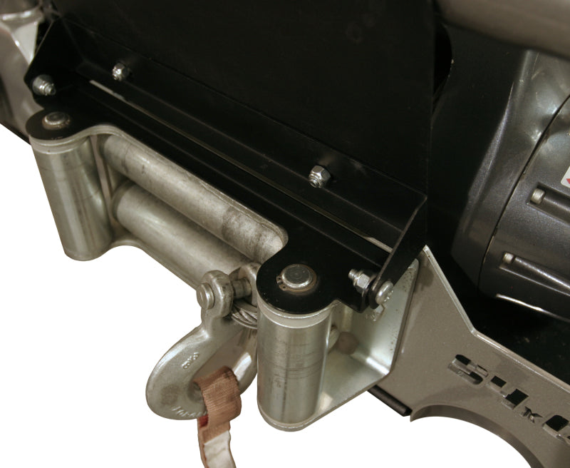 Tuffy Flip-up License Plate Holder For Winch Roller Fairlead 01Black Cargo Organization Tuffy Products