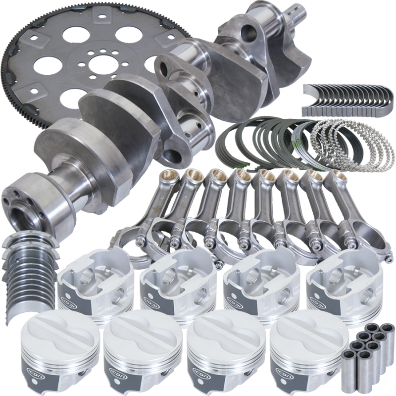 Eagle Chevy 350 1Pc 3.750in Crank 5.700in I-Beam Rods -10cc 4.000in Pistons Balanced Assembly Rotating Assemblies Eagle