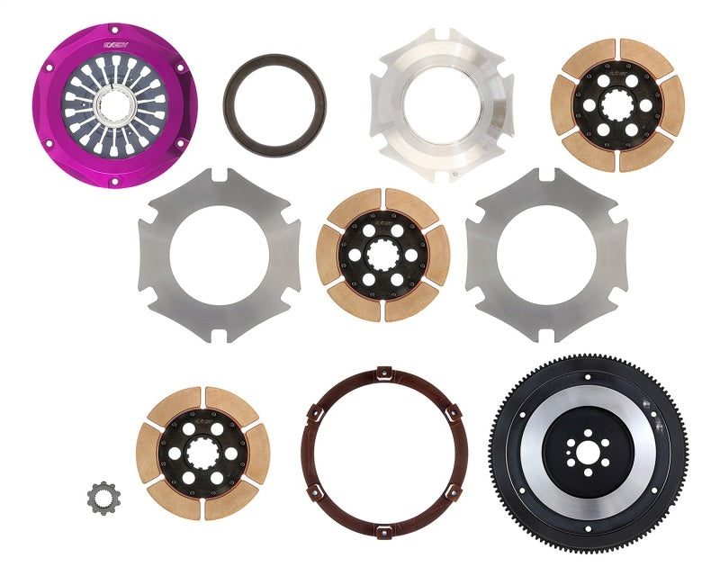 Exedy 1993-1994 Nissan Skyline GTR L6 Hyper Triple Cerametallic Clutch Rigid Clutch Kits - Multi Exedy