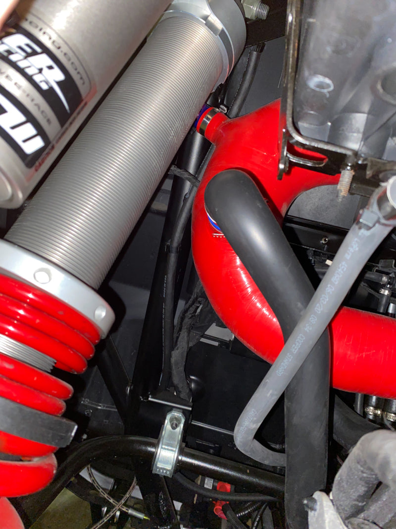 Mishimoto 2016+ Polaris RZR XP Turbo Silicone Intake J-Tube - Red Silicone Couplers & Hoses Mishimoto