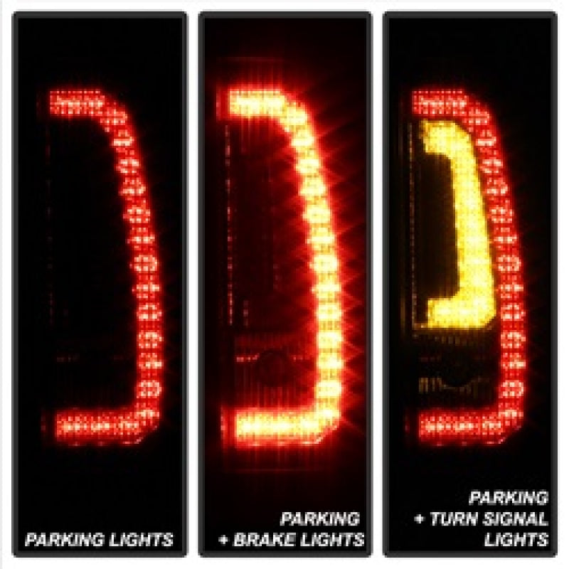 Spyder Chevy Suburban/Tahoe 07-14 V2 - Light Bar LED Tail Lights - Black ALT-YD-CSUB07V2-LED-BK Tail Lights SPYDER