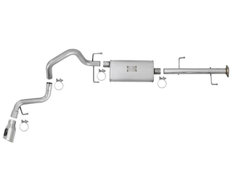 aFe Scorpion 2-1/2in Alum Steel Cat-Back Exhaust w/ Polished Tips 07-17 Toyota FJ Cruiser V6 4.0L X Pipes aFe