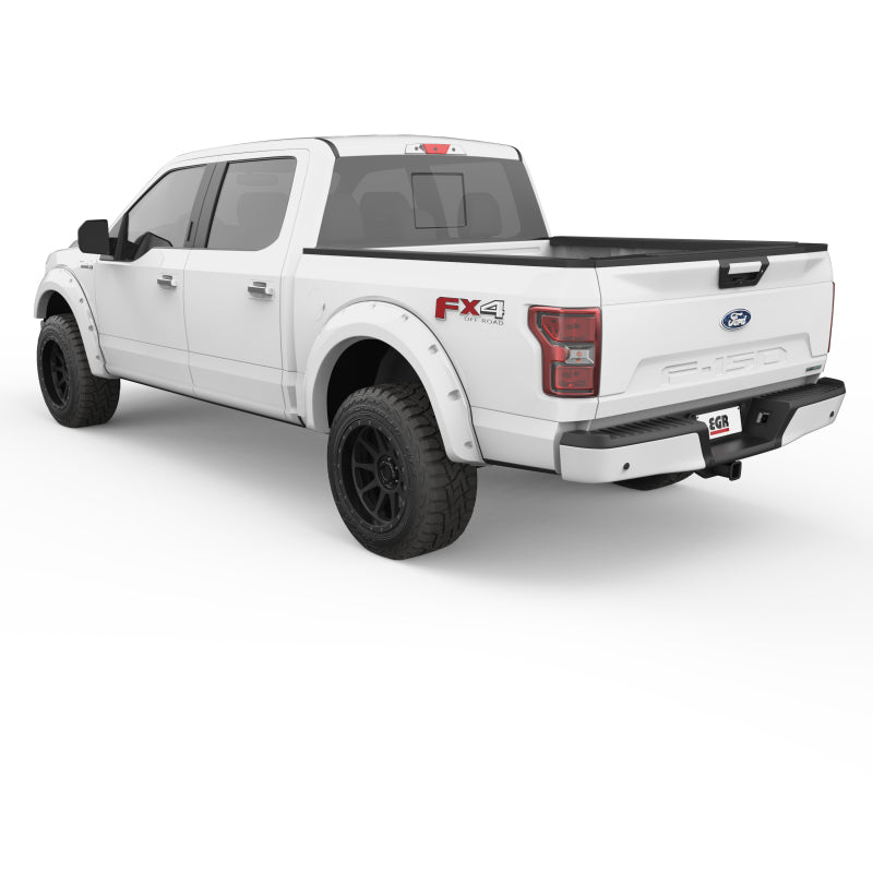 EGR 2018 Ford F150 Bolt-On Look Color Match Fender Flares - Set - Oxford White Fender Flares EGR