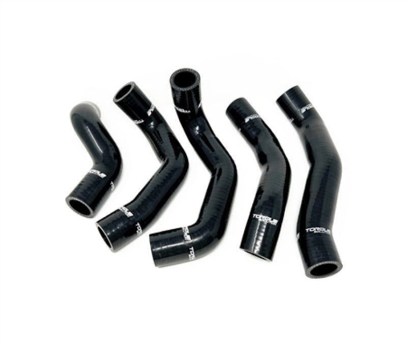 Torque Solution 13-17 Hyundai Veloster 1.6 Turbo Silicone Radiator Hose Kit - Black Radiator Hoses Torque Solution