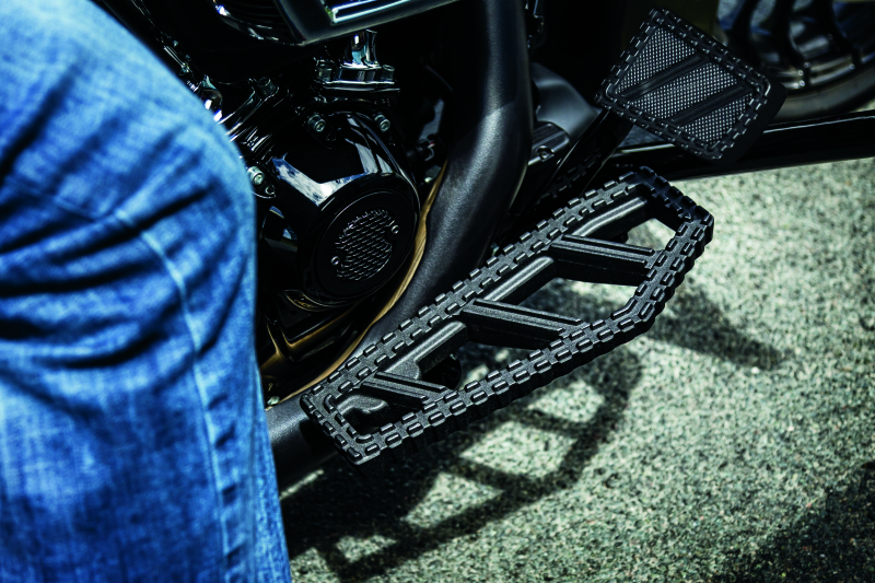 Kuryakyn Riot Brake Pedal Pad FL Models Satin Black Pedals Kuryakyn