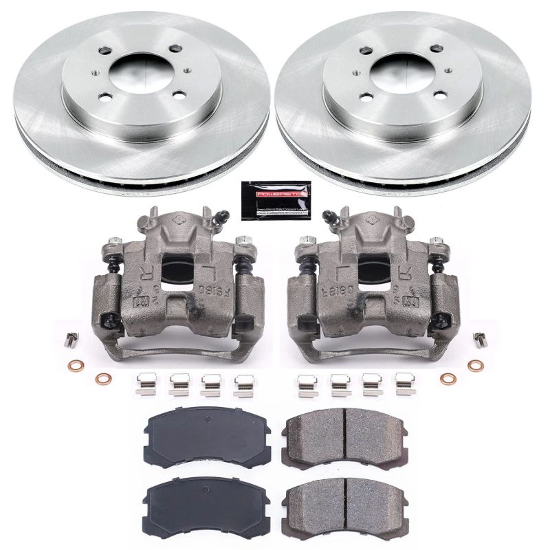 Power Stop 02-07 Mitsubishi Lancer Front Autospecialty Brake Kit w/Calipers Brake Kits - OE PowerStop