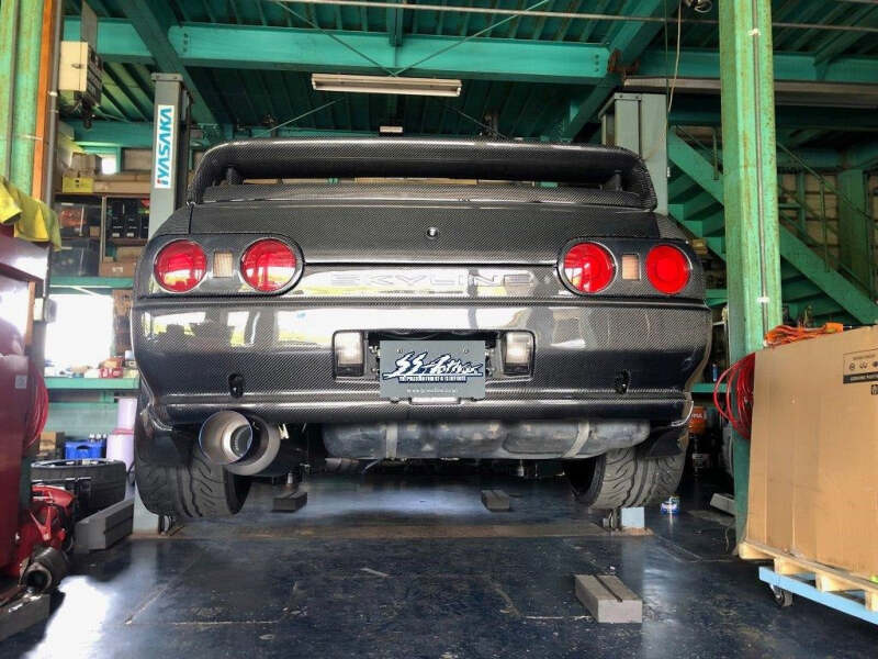 GReddy Garage 89-94 Nissan Skyline GT-R Ti Exhaust R32 w/ 90mm Main & 130mm Tip Catback GReddy