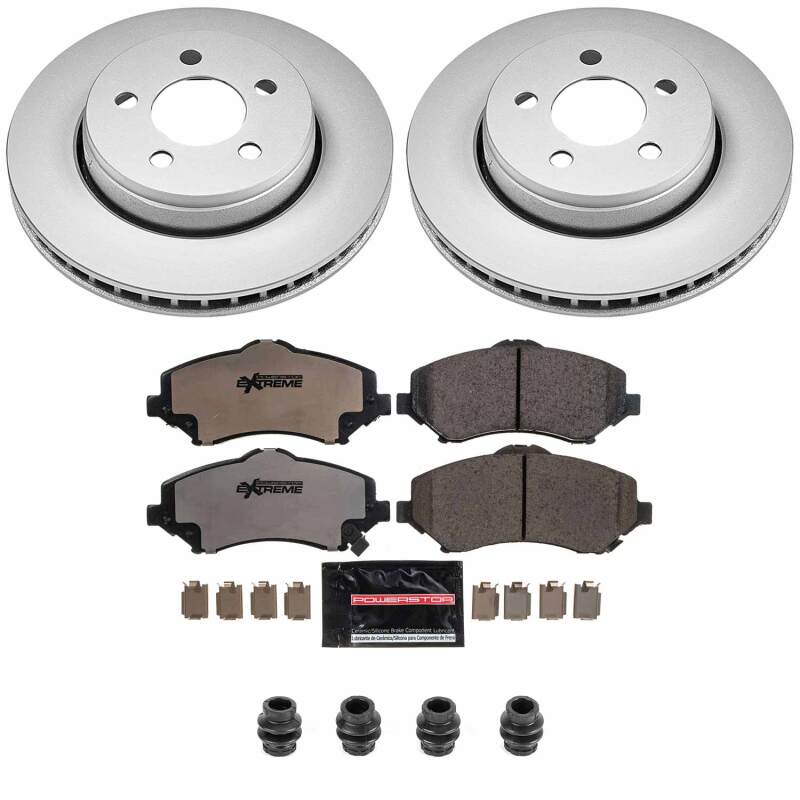 Power Stop 07-11 Dodge Nitro Front Z36 Coated Truck & Tow Brake Kit Brake Kits - Performance Blank PowerStop