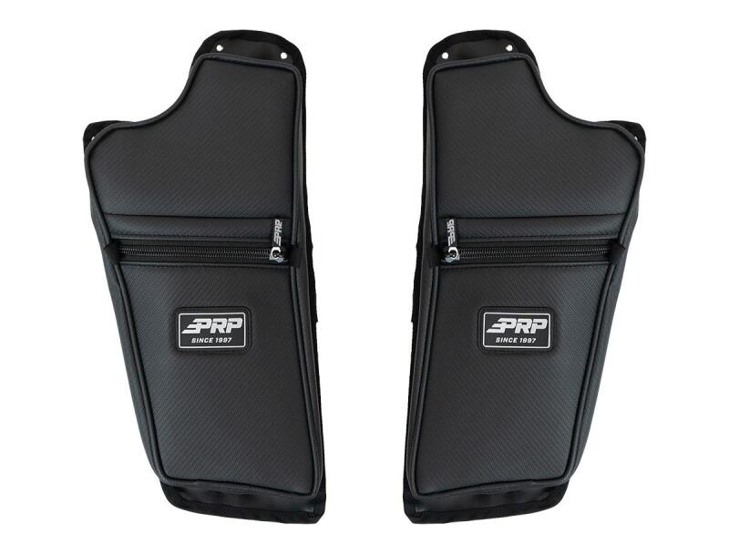 PRP Seats 2016+ Polaris General Front Lower Door Bags w/Knee Pad - Pair Tool Storage PRP Seats