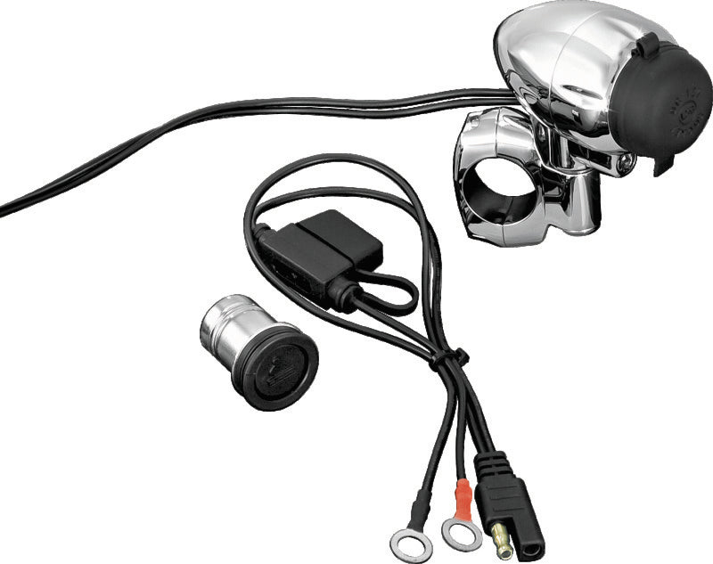 Kuryakyn Electrical Power Point With 1in Bar Mount Chrome Wiring Harnesses Kuryakyn