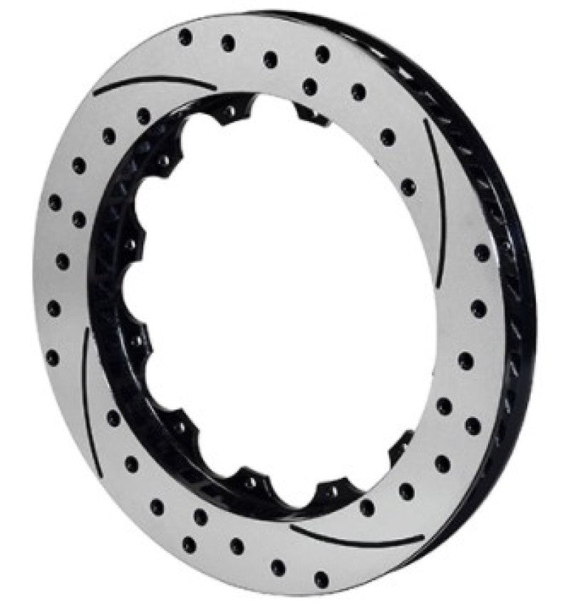 Wilwood Rotor-SRP48 SPC-37-RH-BLK-Drill 13.00 x 1.10 - 12 on 7.00in Brake Rotors - 2 Piece Wilwood