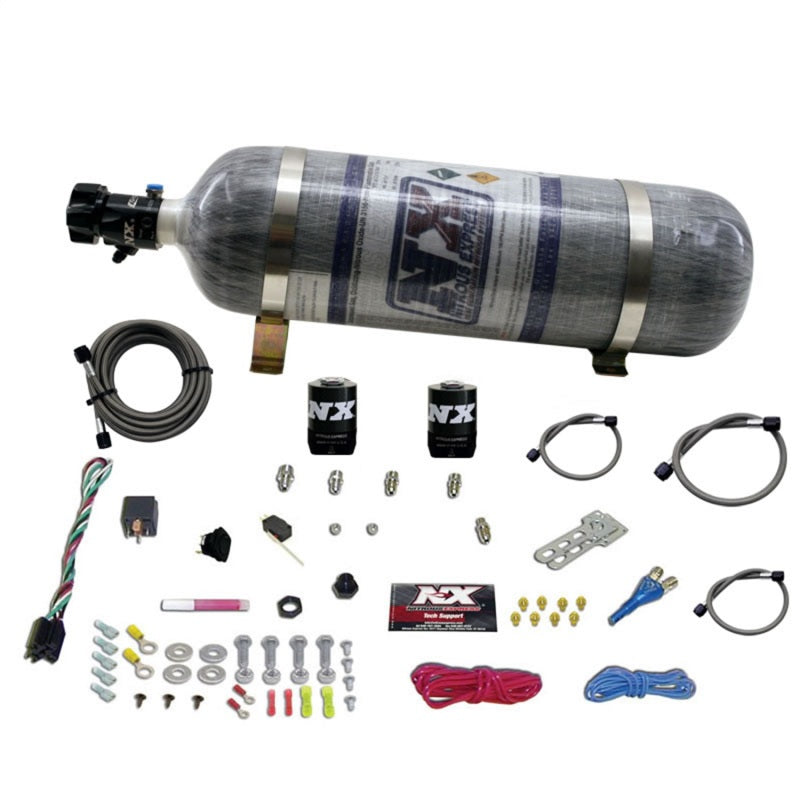 Nitrous Express All Ford EFI Single Nozzle Nitrous Kit w/Composite Bottle Nitrous Systems Nitrous Express
