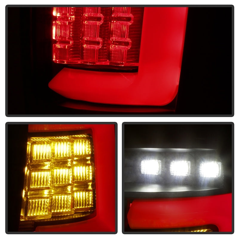 Spyder 99-04 Jeep Grand Cherokee - Light Bar Led Tail Lights - Black Smoke - ALT-YD-JGC99V3-BSM Tail Lights SPYDER