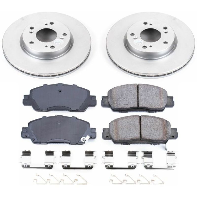 Power Stop 16-17 Honda Accord Front Z17 Evolution Geomet Coated Brake Kit Brake Kits - Performance Blank PowerStop