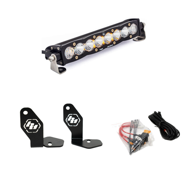 Baja Designs 22-23 Polaris RZR Pro R S8 10in Hood Mount Kit - Clear Light Bars & Cubes Baja Designs