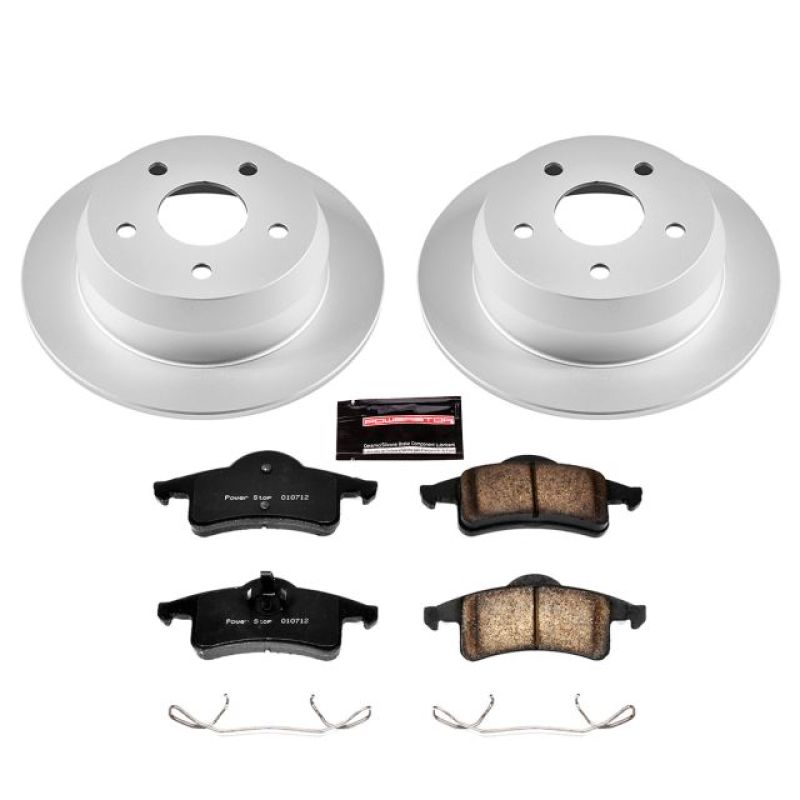 Power Stop 99-04 Jeep Grand Cherokee Rear Z17 Evolution Geomet Coated Brake Kit Brake Kits - Performance Blank PowerStop