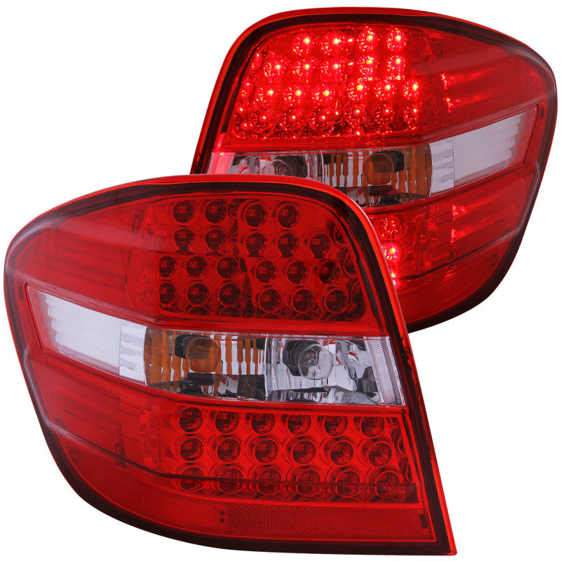ANZO 2006-2007 Mercedes Benz M Class W164 LED Taillights Red/Clear Tail Lights ANZO