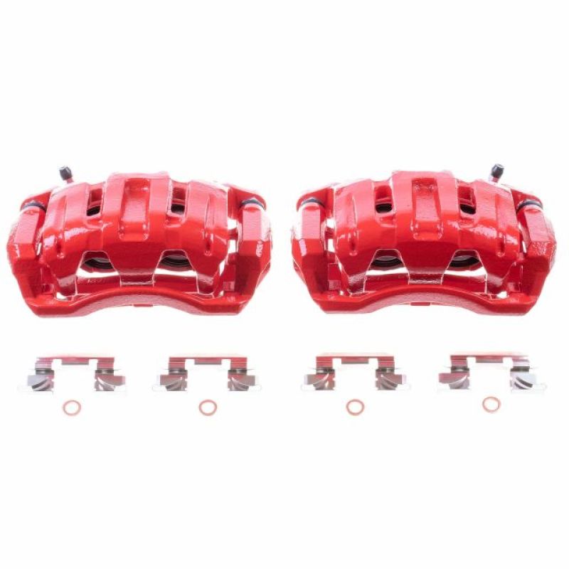 Power Stop 07-12 Acura RDX Front Red Calipers w/Brackets - Pair Brake Calipers - Perf PowerStop