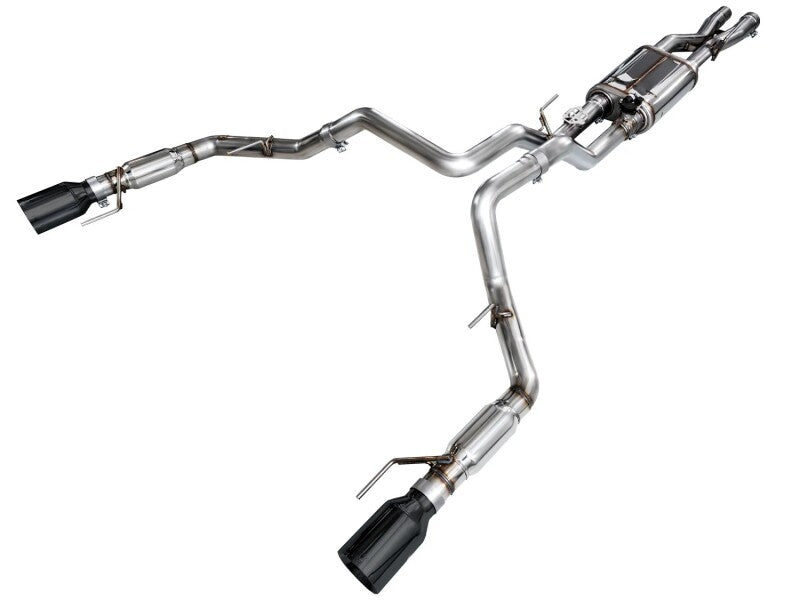 AWE Tuning Gen 3 Ford Raptor SwitchPath Exhaust - Diamond Black Tips Catback AWE Tuning