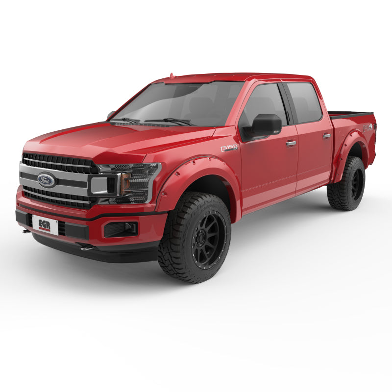 EGR 2018 Ford F150 Bolt-On Look Color Match Fender Flares - Set - Race Red Fender Flares EGR