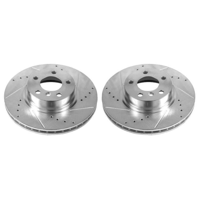 Power Stop 11-17 BMW X3 Front Evolution Drilled & Slotted Rotors - Pair Brake Rotors - Slot & Drilled PowerStop