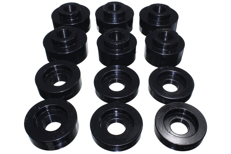 Energy Suspension 08-16 Ford F-250/F-350/F-450/F-550 Super Duty STD/Super Cab Black Body Mount Set Bushing Kits Energy Suspension