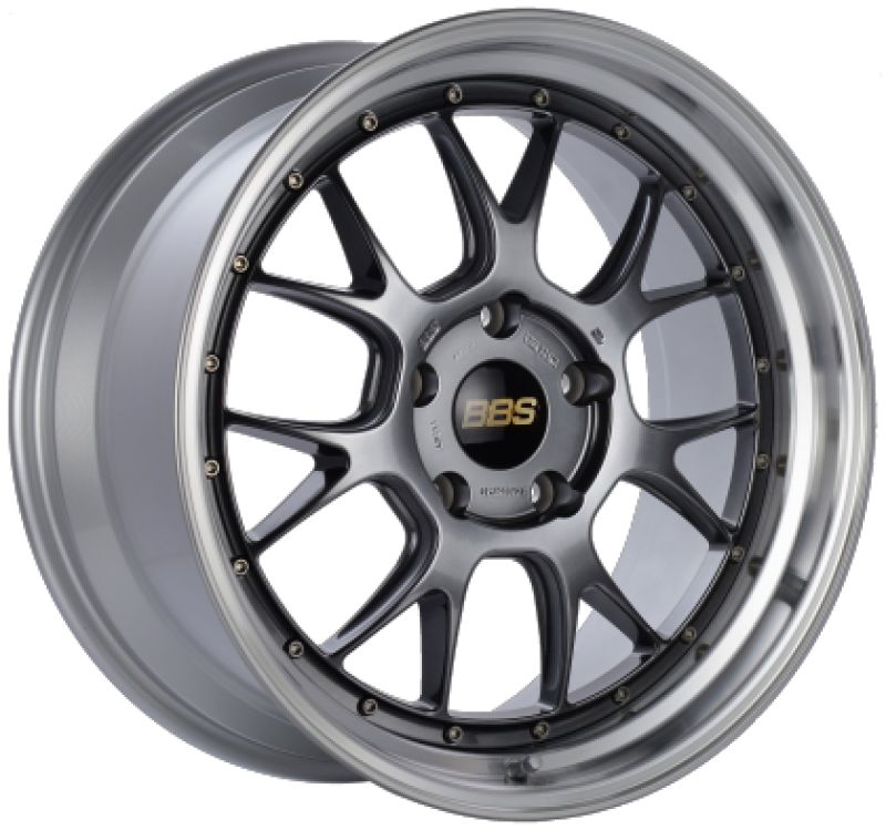 BBS LM-R 20x10 5x120 ET18 Diamond Black Center Diamond Cut Lip Wheel -82mm PFS/Clip Required Wheels - Forged BBS