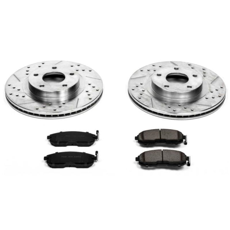 Power Stop 02-04 Infiniti I35 Front Z23 Evolution Sport Brake Kit Brake Kits - Performance D&S PowerStop
