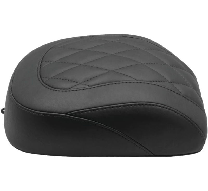Mustang 18-21 Harley Breakout Wide Tripper Solo Passenger Seat Diamond Stitch - Black Passenger Motorcycle Seats Mustang Motorcycle
