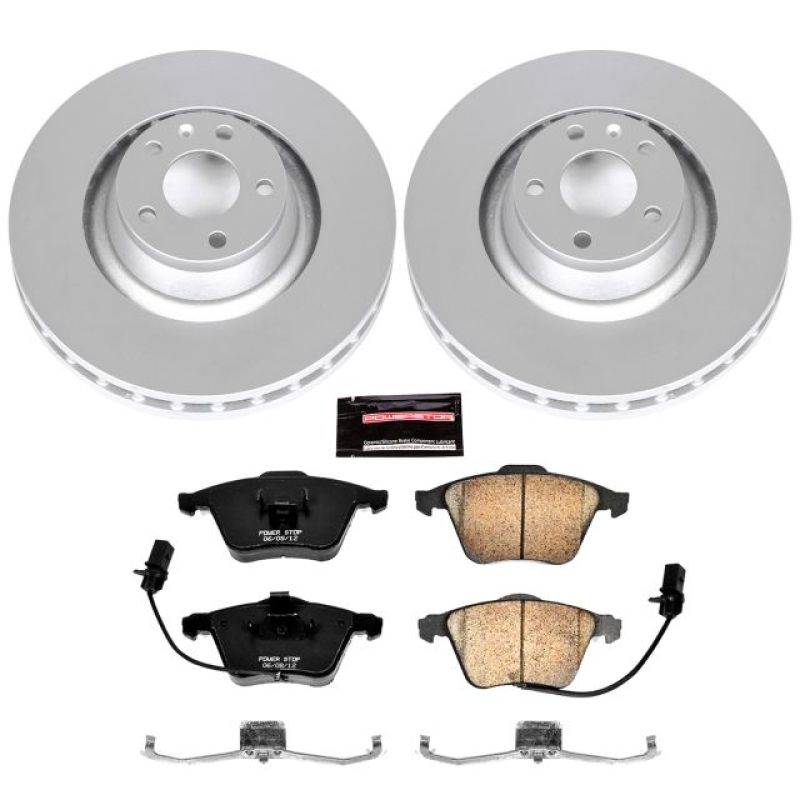 Power Stop 05-11 Audi A6 Quattro Front Z23 Evolution Sport Coated Brake Kit Brake Kits - Performance D&S PowerStop