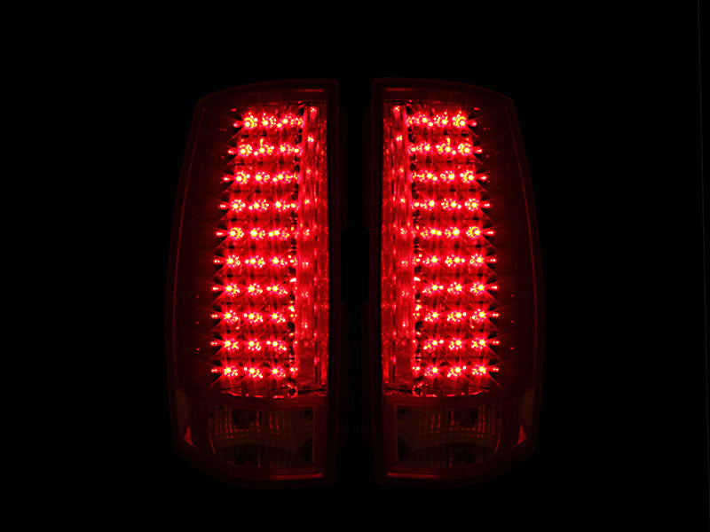 ANZO 2007-2014 Chevrolet Suburban LED Taillights Red/Clear G4 Tail Lights ANZO