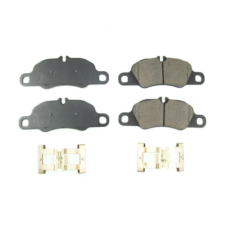 Power Stop 17-18 Porsche 718 Boxster Front Z17 Evolution Ceramic Brake Pads w/Hardware Brake Pads - OE PowerStop