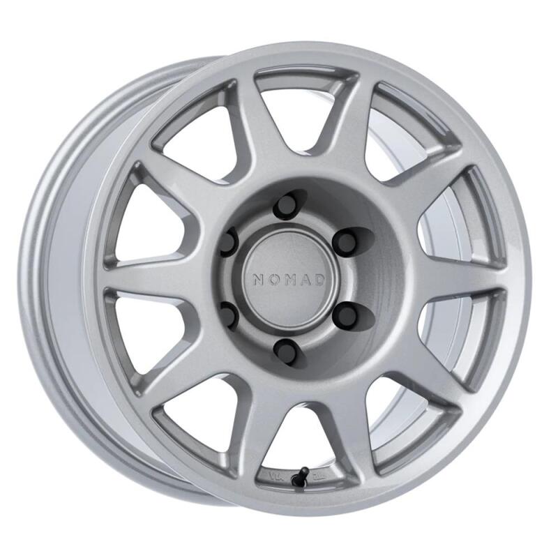 Nomad N505OE Touring 17x8.5in / 6X139.7 BP / 35mm Offset / 106.1mm Bore - OE Silver Wheel Wheels - Forged Nomad