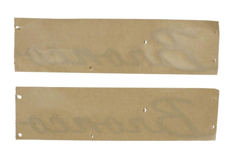 Ford Racing 21-23 Bronco Script Fender Badge - Silver Other Body Components Ford Racing