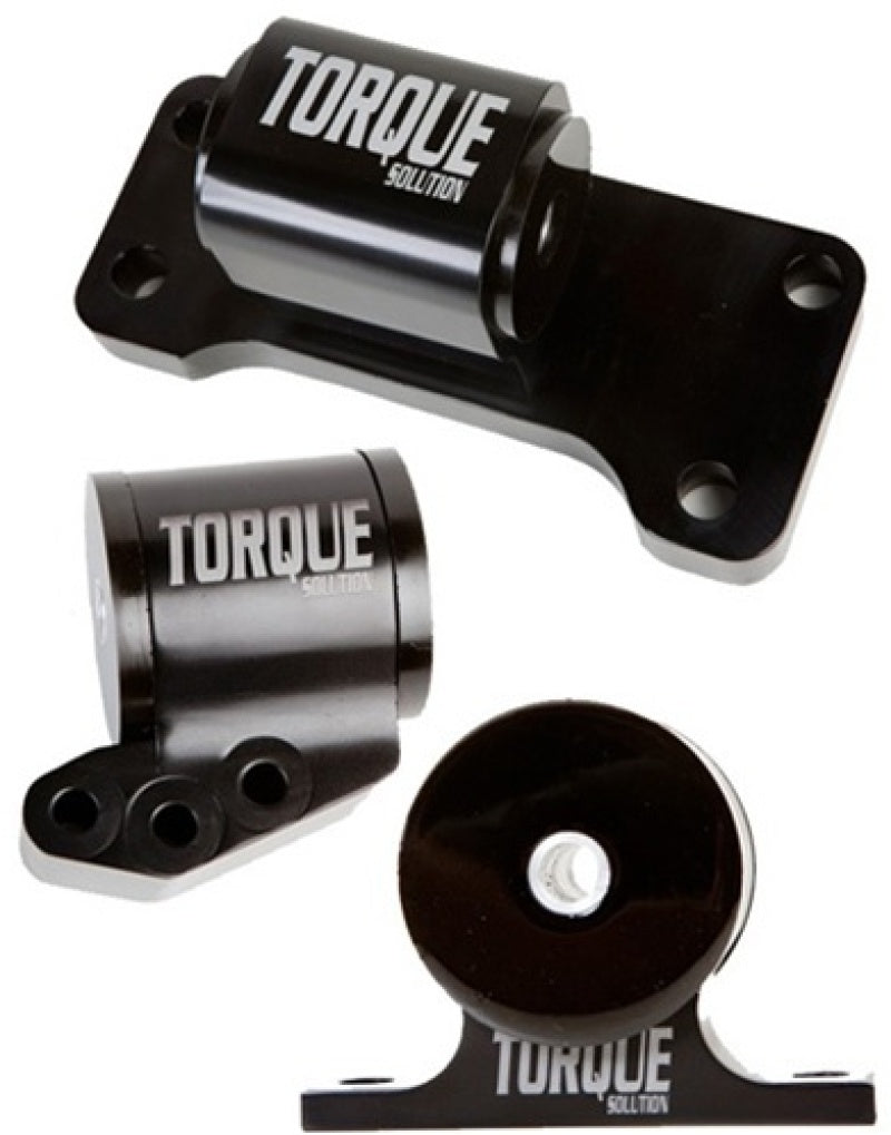 Torque Solution Billet Aluminum 3 piece Engine Mount Kit: Mitsubishi Evolution VII-IX 2001-2006 Engine Mounts Torque Solution