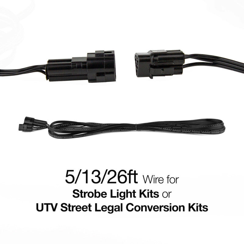 XK Glow Strobe Light Series Extension Wire 5ft Light Bars & Cubes XKGLOW