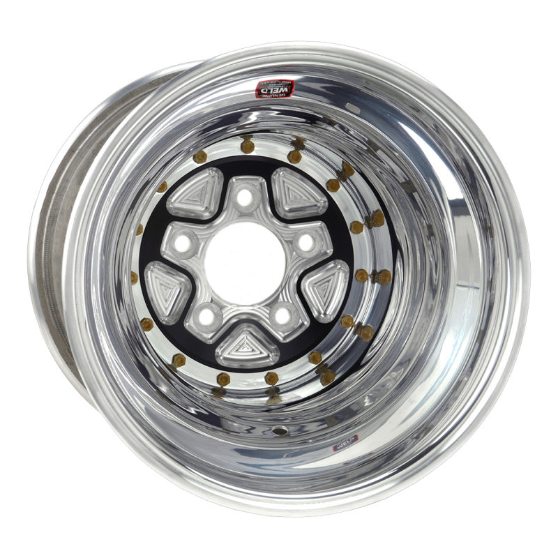 Weld Alumastar Pro 16x16 / 5x5.5 BP / 5in. BS Black Wheel - Knurled Beadlock Wheels - Forged Weld