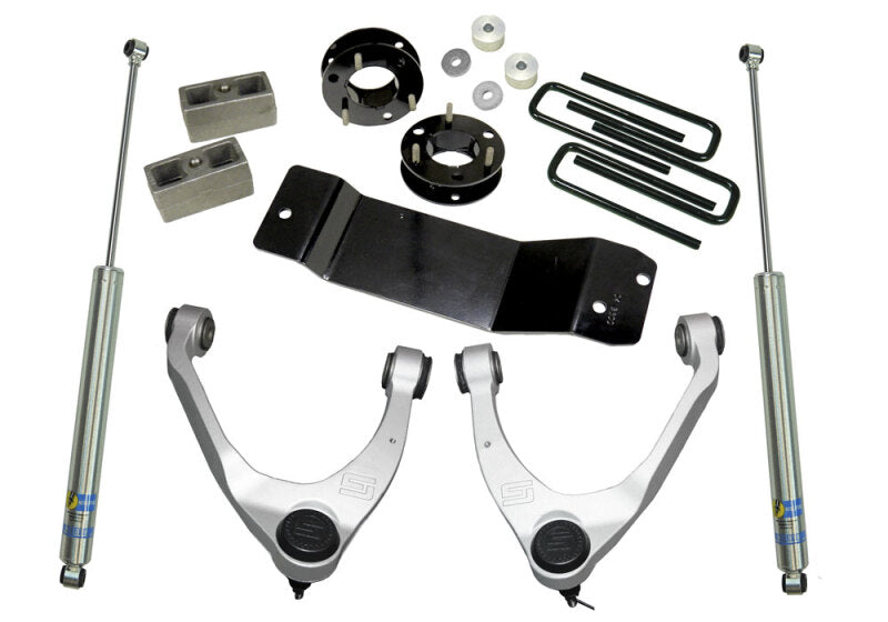 Superlift 14-18 Chevy Silv 1500 4WD 3.5in Lift Kit w/Alum/Steel Control Arms & Bilstein Rear Shocks Lift Kits Superlift