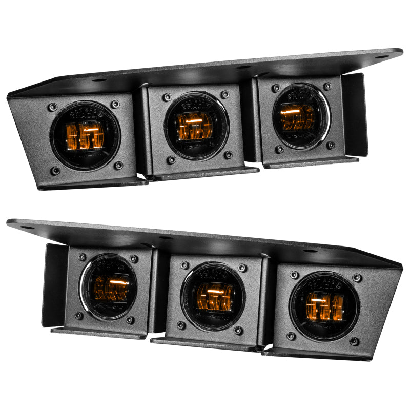 Oracle High 21-22 Ford Bronco Triple LED Fog Light kit for Steel Bumper Fog Lights ORACLE Lighting