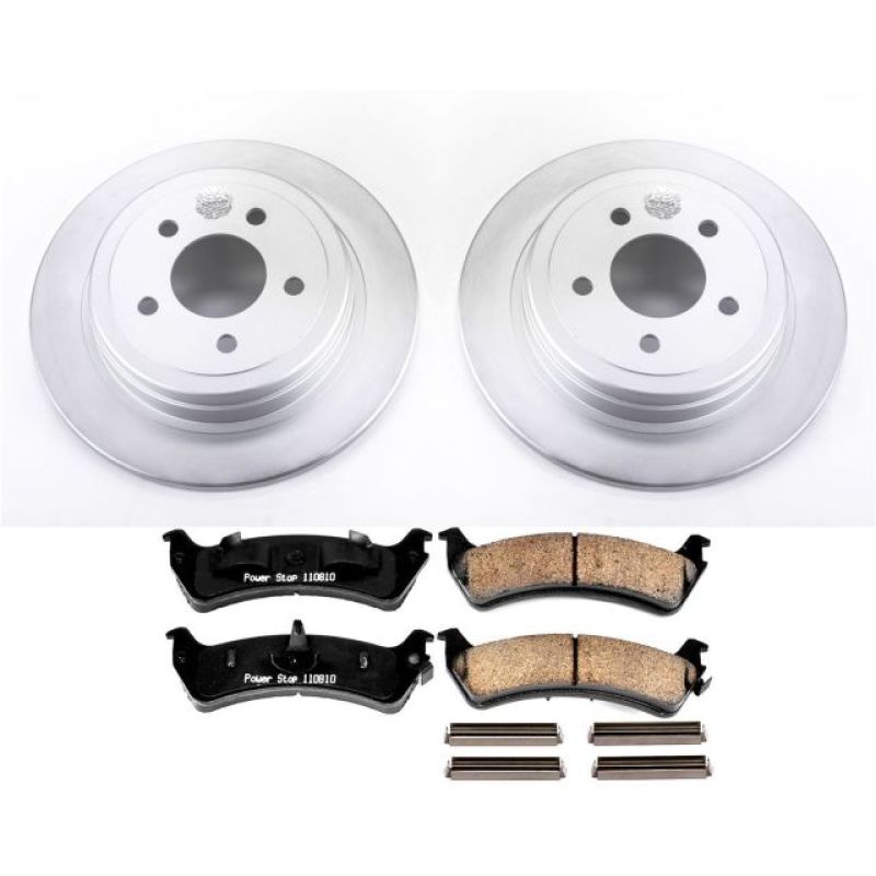 Power Stop 2003 Ford Explorer Sport Rear Z17 Evolution Geomet Coated Brake Kit Brake Kits - Performance Blank PowerStop