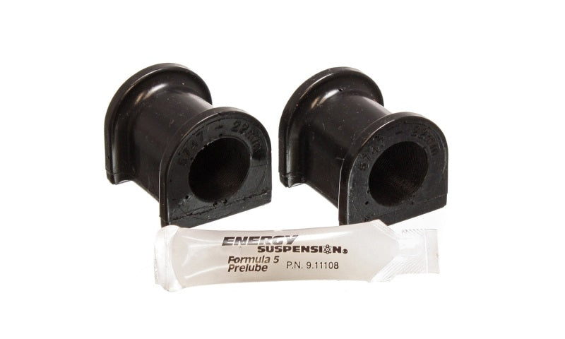 Energy Suspension 03-05 Mitsubishi Lancer EVO 8 Black 22mm Rear Sway Bar Bushings Bushing Kits Energy Suspension