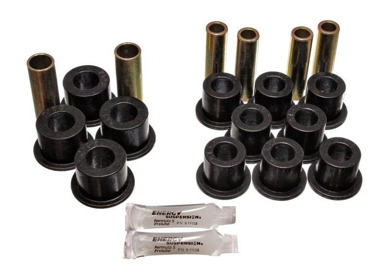 Energy Suspension 06/86-97 Nissan 720/Hardbody P/U 4WD Black Front Leaf Spring Bushing Set Bushing Kits Energy Suspension