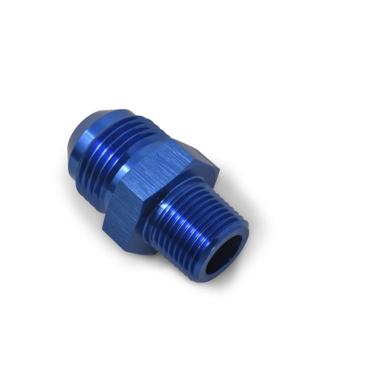 Russell Performance -16 AN to 1in NPT Straight Flare to Pipe (Blue) Fittings Russell