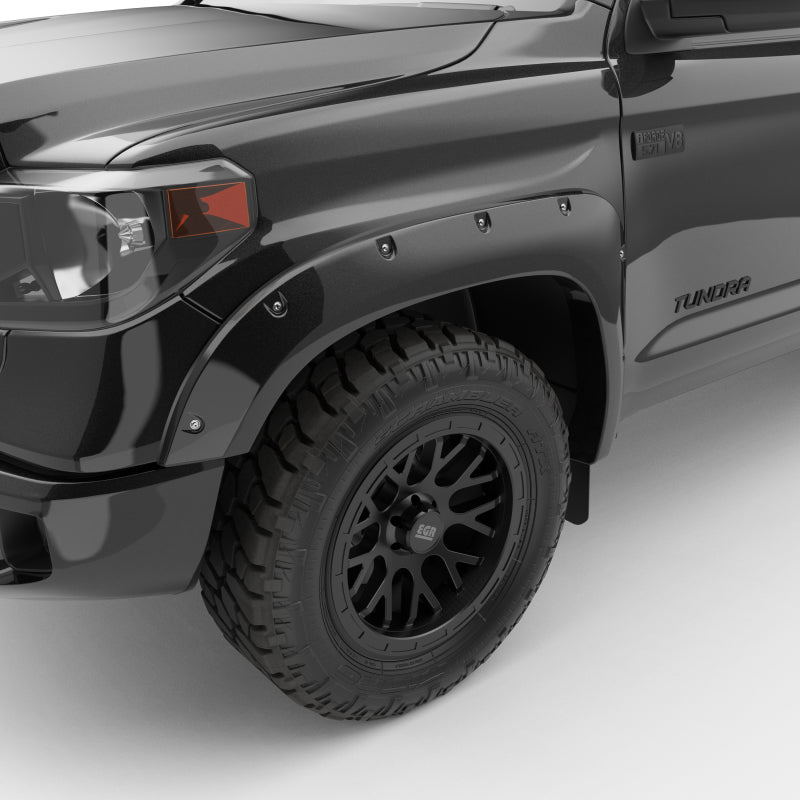 EGR 14+ Toyota Tundra Bolt-On Look Color Match Fender Flares - Set - Black Fender Flares EGR