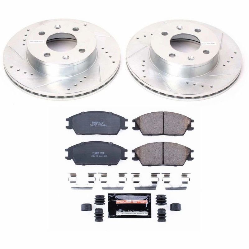 Power Stop 03-05 Hyundai Accent Front Z23 Evolution Sport Brake Kit Brake Kits - Performance D&S PowerStop