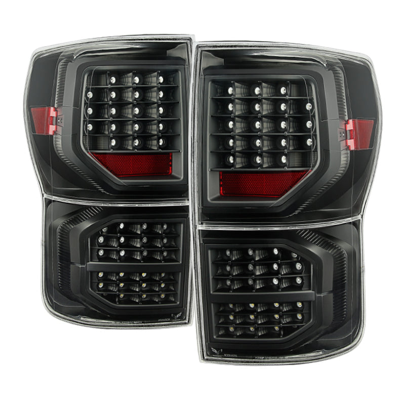 xTune Toyota Tundra 07-13 LED Tail Lights Black ALT-JH-TTU07-LED-G2-BK Tail Lights SPYDER